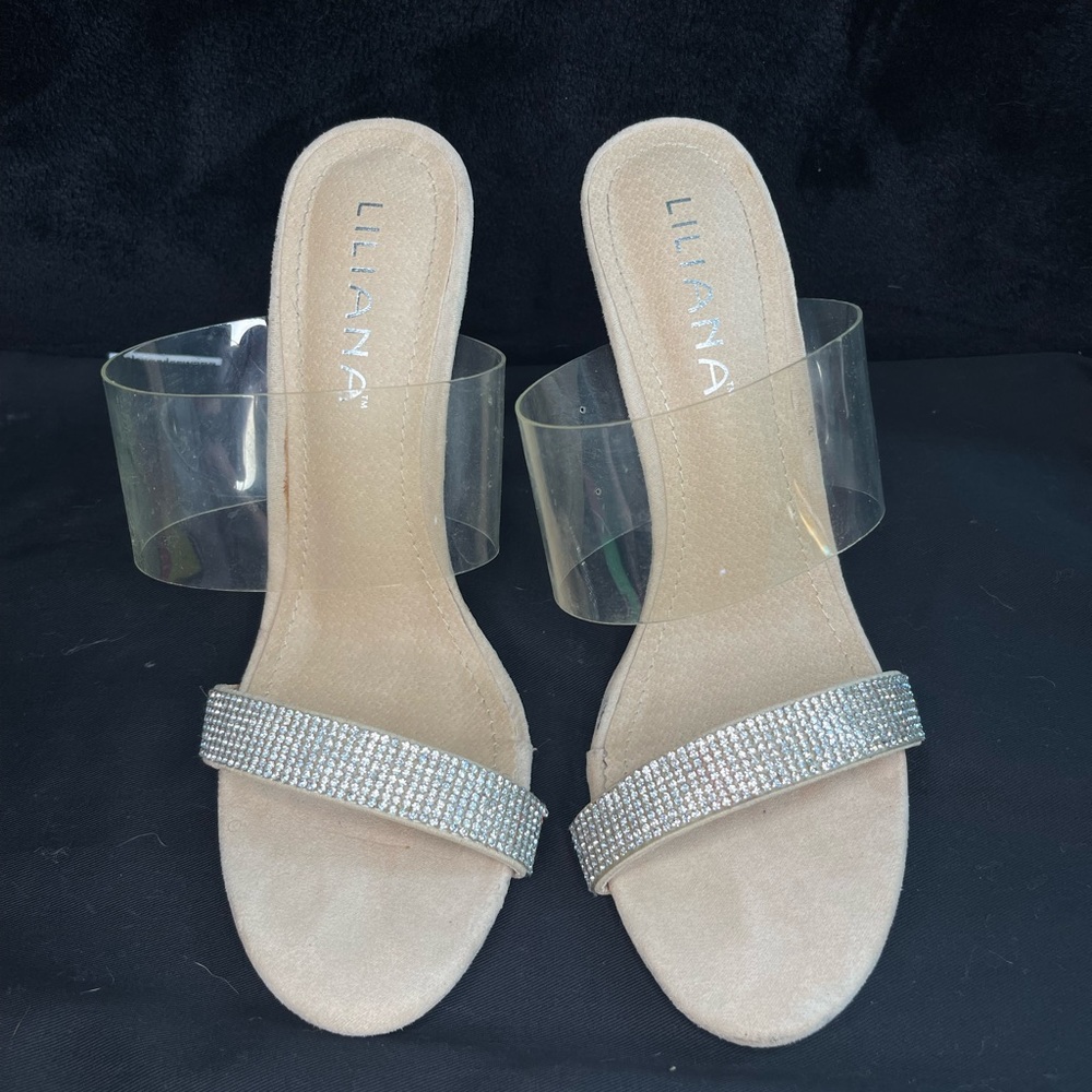 Formal strapless heels